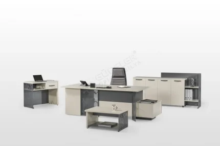 Lüks tasarımlı prestijli çalışma masa takımı.