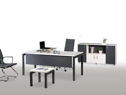 Çekmeceli modern ofis personel masası.