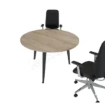 Beyaz renkli modern toplantı masası.