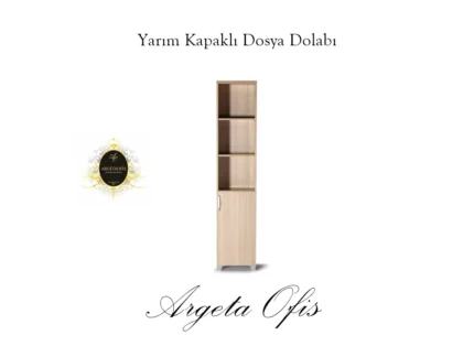 Ahşap ve metal tasarımlı dosya dolapları