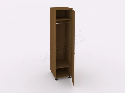 Geniş depolama alanına sahip kapaklı vestiyer dolapları