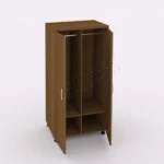 Metal ve ahşap kombinasyonlu dayanıklı vestiyer dolapları