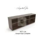 Ahşap görünümlü dosya dolabı